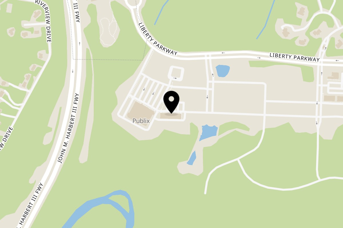 Map showing the location of Caffe Di Roma on 3215 Endeavor Ln Suite 125 in Vestavia Hills
